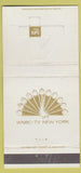 Matchbook Cover - WNBC TV New York 4 30 Strike