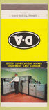 Matchbook Cover - DA Lubrication Equipment Quantometer Indianapolis IN 30 Strike