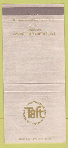 Matchbook Cover - Taft Braodcasting TV Cincinnati OH WEAR 30 Strike
