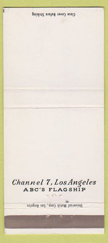 Matchbook Cover - Channel 7 Los Angeles CA ABC 30 Strike