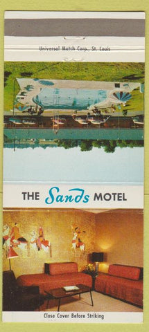 Matchbook Cover - The Sands Motel St Louis MO 30 Strike