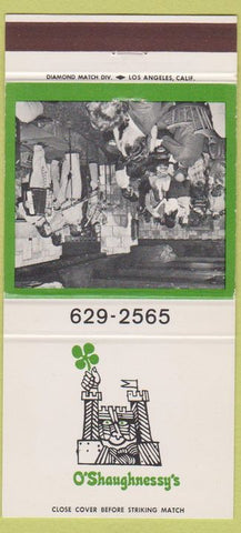 Matchbook Cover - O' Shaughnessy's Los Angeles CA 30 Strike