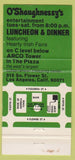 Matchbook Cover - O' Shaughnessy's Los Angeles CA 30 Strike