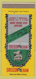 Matchbook Cover - Oregon Chain Portland OR 30 Strike