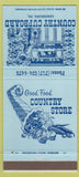 Matchbook Cover - Country Cupboard Lewisburg PA 30 Strike