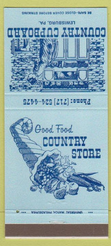 Matchbook Cover - Country Cupboard Lewisburg PA 30 Strike