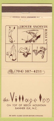 Matchbook Cover - Village Inn Banner Elk NC 30 Strike