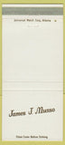 Matchbook Cover - James J Musso Schlitz Beer 30 Strike