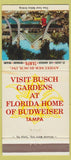 Matchbook Cover - Busch Gardens Tampa FL 30 Strike