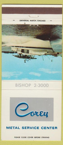 Matchbook Cover - Corey Metal Service Center Chicago IL 30 Strike