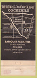 Matchbook Cover - Golden Pheasant Anaheim CA 30 Strike