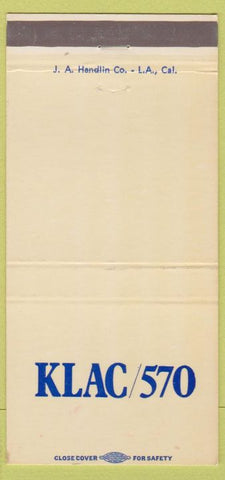 Matchbook Cover - KLAC 570 Radio 30 Strike