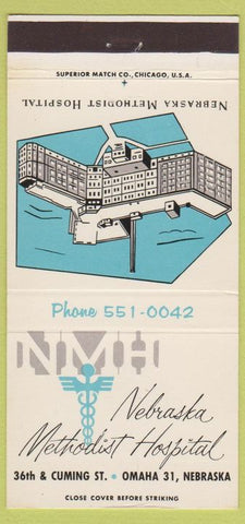 Matchbook Cover - Nebraska Methodist Hospital Omaha NE 30 Strike