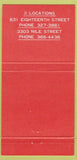 Matchbook Cover - Mexicali Restaurant Bakersfield CA 30 Strike