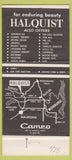 Matchbook Cover - Halquist Lannon Stone Co Sussex WI 30 Strike