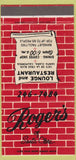 Matchbook Cover - Roger's of Santa Clara CA restaurant 30 Strike