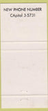 Matchbook Cover - Chartrand's Restaurant Bartow FL 30 Strike
