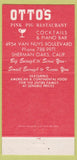 Matchbook Cover - Otto's Pink Pig Restaurant Sherman Oaks CA 30 Strike