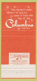 Matchbook Cover - The Columbus Hotel Miami FL 30 Strike