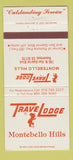 Matchbook Cover - Travel Lodge Rosemead CA 30 Strike