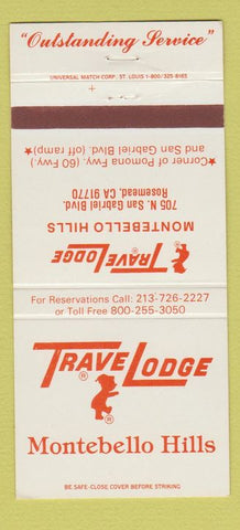 Matchbook Cover - Travel Lodge Rosemead CA 30 Strike