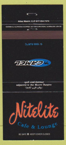 Matchbook Cover - Nitelite Cafe Lounge Seattle WA Camel Cigarettes 30 Strike