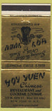 Matchbook Cover - Hoy Yuen Chinese Restaurant New York City 30 Strike