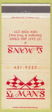Matchbook Cover - Le Mans New York City restaurant CREASE 30 Strike