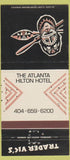 Matchbook Cover - Trader Vic's Atlanta GA tiki 30 Strike