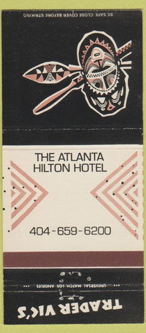 Matchbook Cover - Trader Vic's Atlanta GA tiki 30 Strike