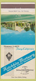Matchbook Cover - Hotchkiss Mourtuary Tracy CA Funeral Home 30 Strike
