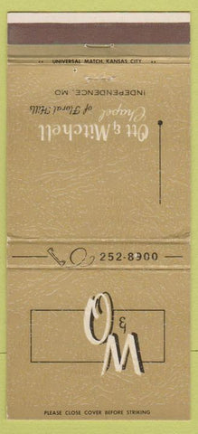 Matchbook Cover - City of Mitchell Funeral Home Independence MO 30 Strike