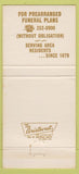 Matchbook Cover - City of Mitchell Funeral Home Independence MO 30 Strike