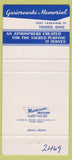 Matchbook Cover - Gasiorowski Funeral Home Toledo OH 30 Strike