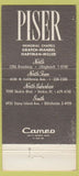 Matchbook Cover - Piser Funeral Home Skokie IL 30 Strike