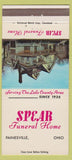 Matchbook Cover - Spear Funeral Home Painesville OH 30 Strike