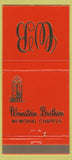 Matchbook Cover - Weinstein Brothers Funeral Home Wilnette Chicago IL 30 Strike