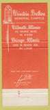 Matchbook Cover - Weinstein Brothers Funeral Home Wilnette Chicago IL 30 Strike