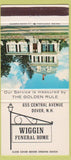 Matchbook Cover - Wiggin Funeral Home Dover NH 30 Strike