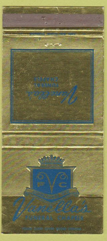 Matchbook Cover - Vanella's Funeral Home New York City Oceanside LI NY 30 Strike