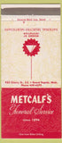 Matchbook Cover - Metcalf's Funeral Home Grand Rapids MI 30 Strike