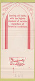 Matchbook Cover - Metcalf's Funeral Home Grand Rapids MI 30 Strike