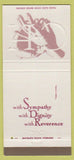 Matchbook Cover - Campfield Hickman Funeral Home Barberton OH 30 Strike
