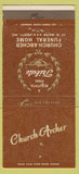 Matchbook Cover - Church Archer Funeral Home Liberty MO WEAR 30 Strike