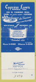 Matchbook Cover - Cypress Lawn Memorial Park El Camino Real CA WEAR 30 Strike