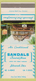 Matchbook Cover - Sandals Funeral Home Lakewood OH 30 Strike