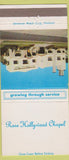 Matchbook Cover - Ross Hollywood Funeral Home Portland OR 30 Strike