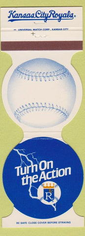 Matchbook Cover - Kansas City Royals baseball 1983 schedule Contour