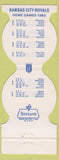 Matchbook Cover - Kansas City Royals baseball 1983 schedule Contour