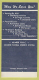 Matchbook Cover - Columbia National Bank Chicago IL 30 Strike